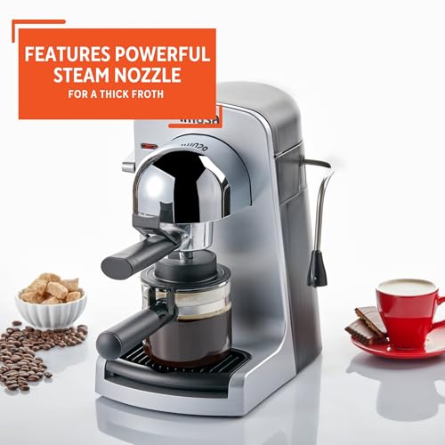 4 Cup Espresso Cappuccino Maker, Black Z735