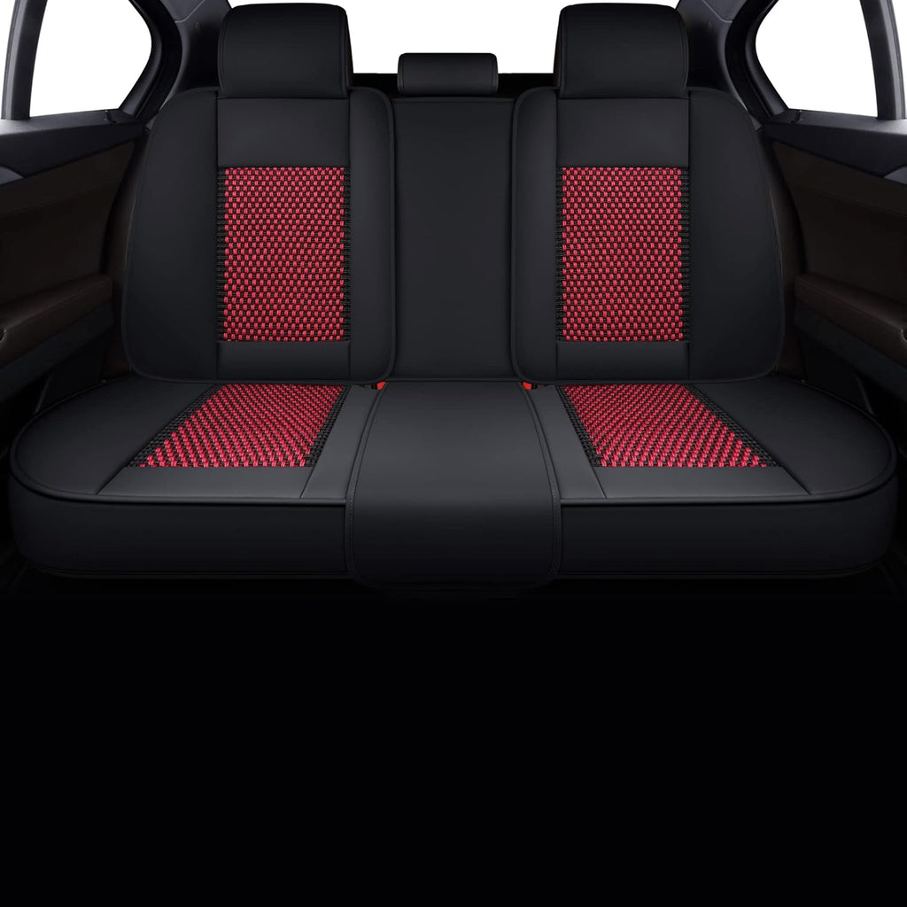 Black Faux Leather Automotive Seat Covers K473