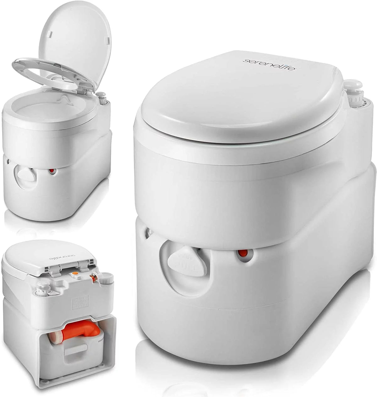 Outdoor Portable Cassette Toilet with Detachable Waste Holding Tank Q555