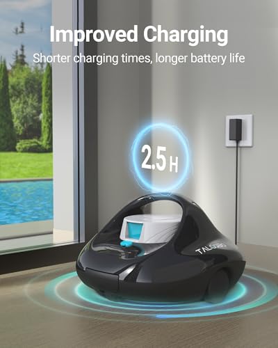 Cordless Robotic Pool Cleaner with 2.5H Fast Charge T404