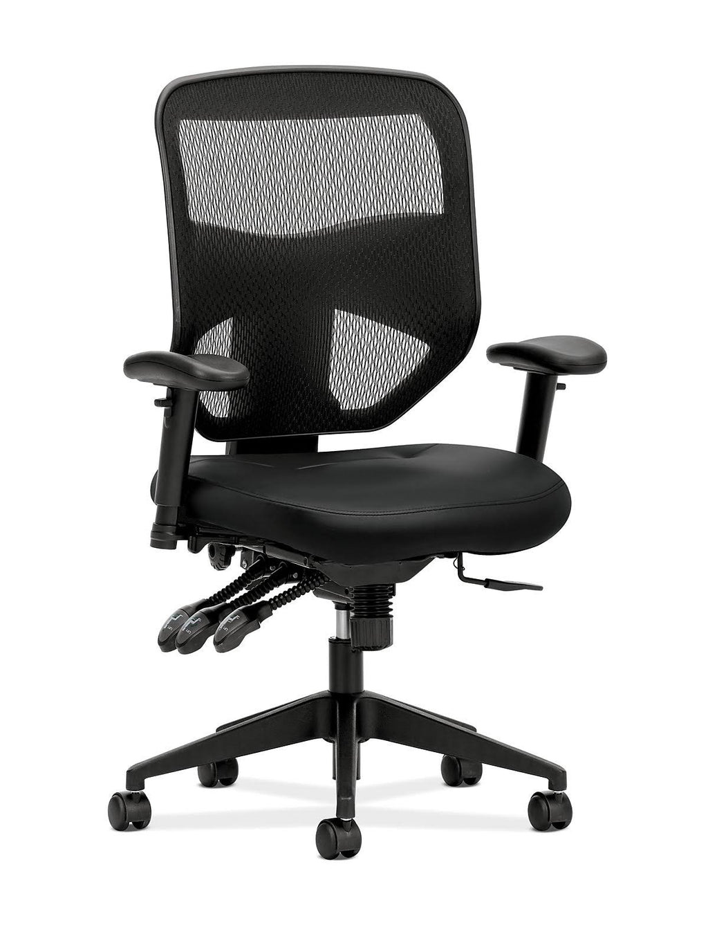 Black Leather High-Back Task Chair J874158