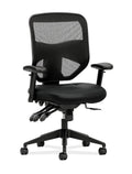 Black Leather High-Back Task Chair J874158