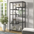 Blackened Bronze Metal Bookcase D249617