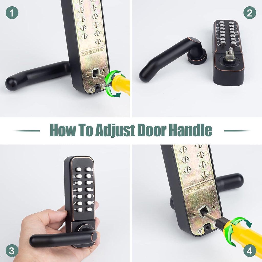 Keyless Entry Door Lock with Keypad Door Knob and Lever Handle D4670