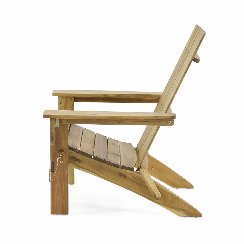 Acacia Wood Foldable Adirondack Chair A355