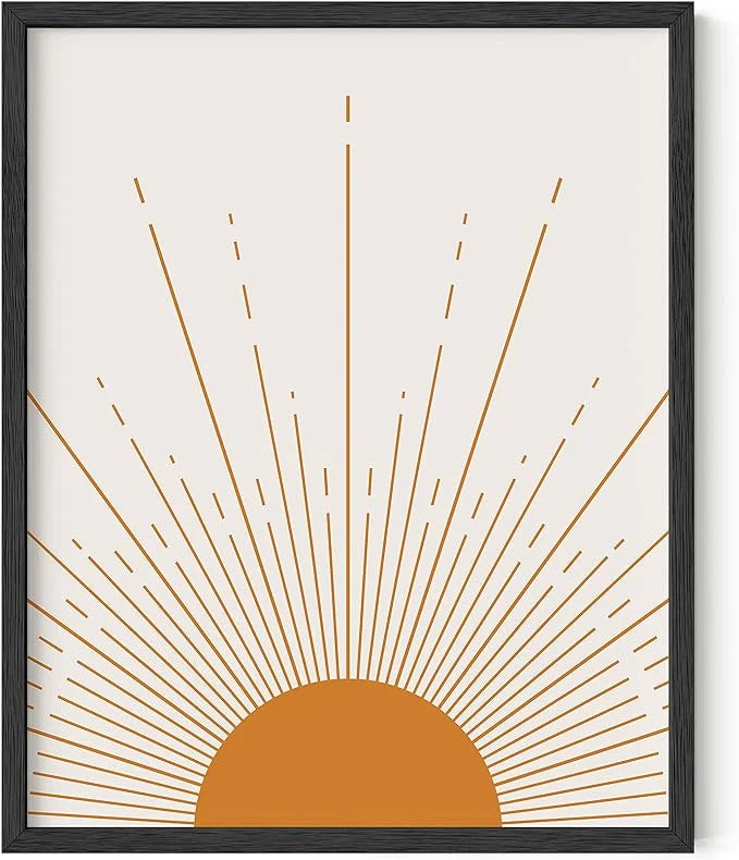 Minimalist Mid Century Modern Wall Art UNFRAMED 16"x20" G7085