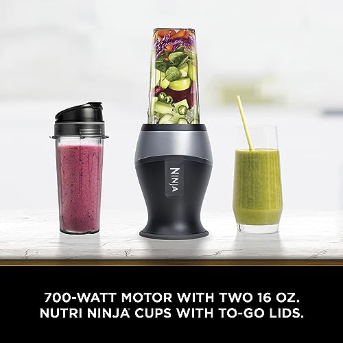 Compact Personal Blender, 700-Watt, 16-oz. Cups and Spout Lids, Black F8502