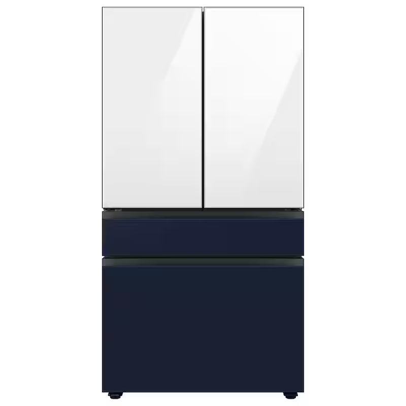 White Glass Top Panel for 4-Door French Door Refrigerator D2611