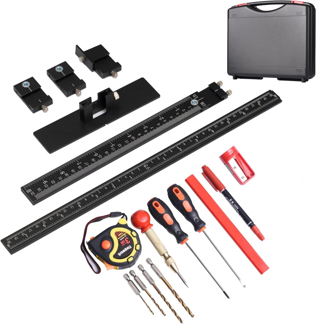 Cabinet Hardware Jig Tool Set Aluminum Alloy T19733