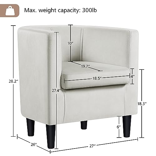 Olive Green Velvet Barrel Chair Q421072