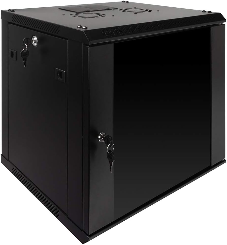 9U Wall Mount Server Cabinet Network Enclosure with Fan W720