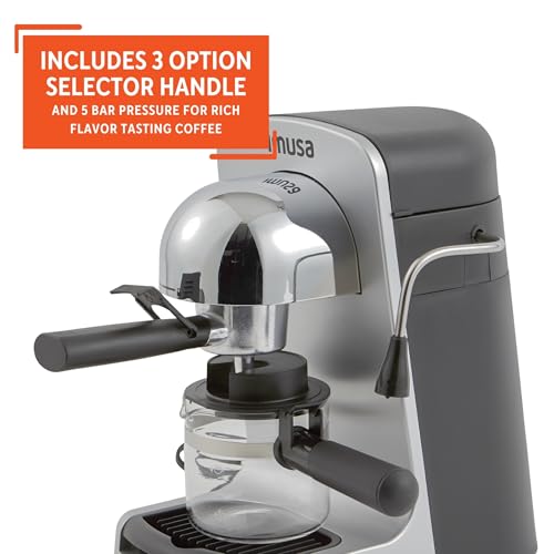 4 Cup Espresso Cappuccino Maker, Black Z735