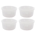 4-Pack 4oz Round French White Ramekins Bowl Q14867