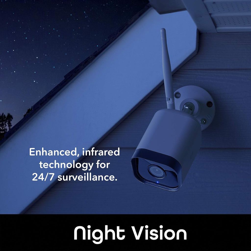 2 Pack 1080p Outdoor Security Camera with Night Vision and Motion Detection Q3795
