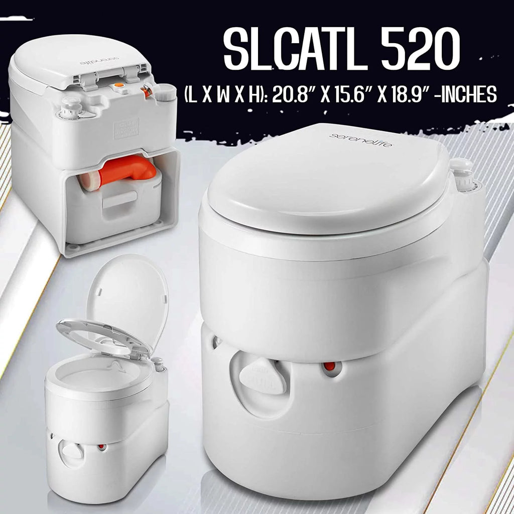 Outdoor Portable Cassette Toilet with Detachable Waste Holding Tank Q555