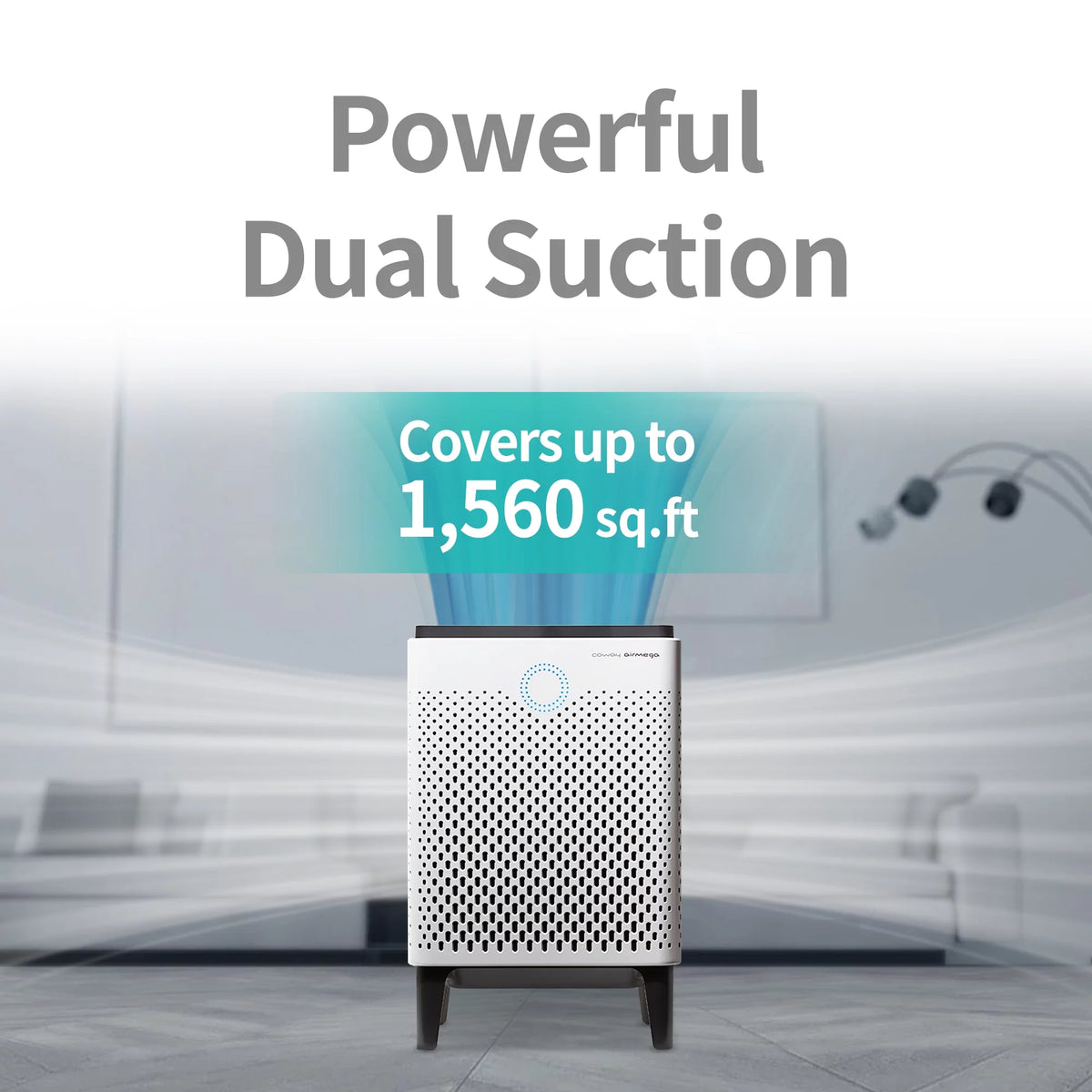 Graphite True HEPA Air Purifier with 1560 sq ft Coverage Q645