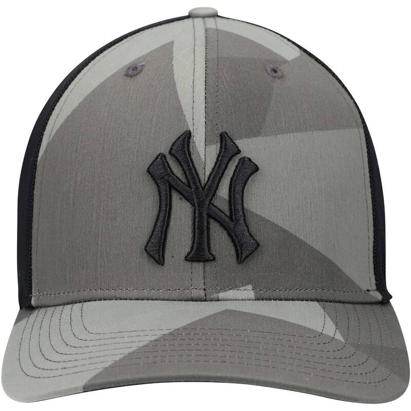 New York Yankees Camo Black Snapback Hat W5982