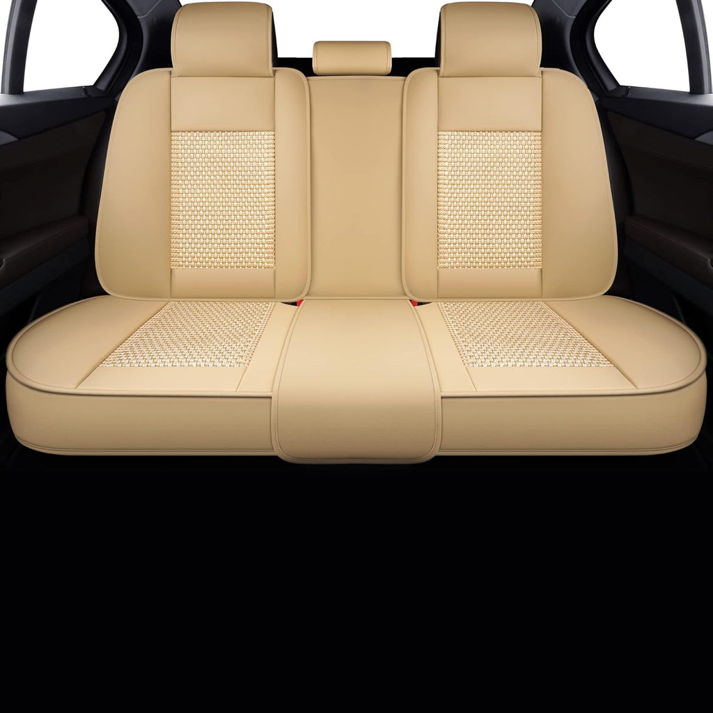 Black Faux Leather Automotive Seat Covers K473