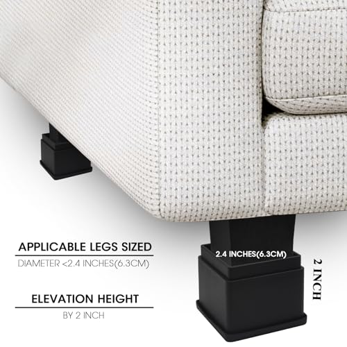 Set of 8 Adjustable Bed Risers 2 inch B31455