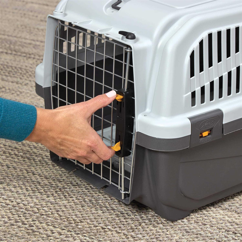 Plastic Cat Carrier with Integrated Litter Pan Z41997