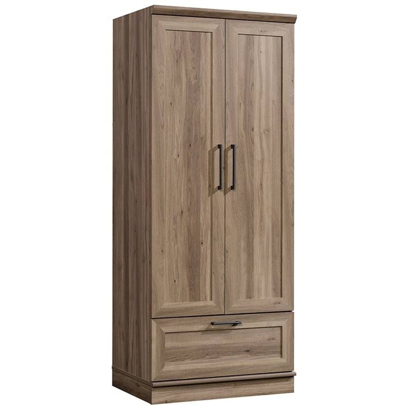 Wardrobe Armoire with 1-Drawer in Salt Oak L284921