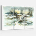 Oil Painting Print Multi-Piece Image on Wrapped Canvas I781433