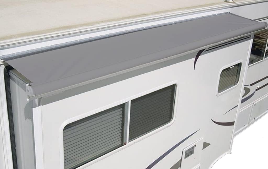 Black Vinyl RV Slideout Awning Fabric Replacement Pack of 2 J933529