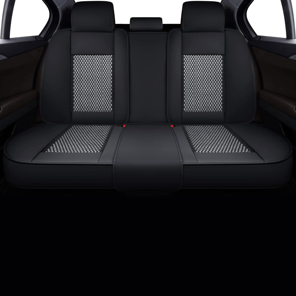 Black Faux Leather Automotive Seat Covers K473