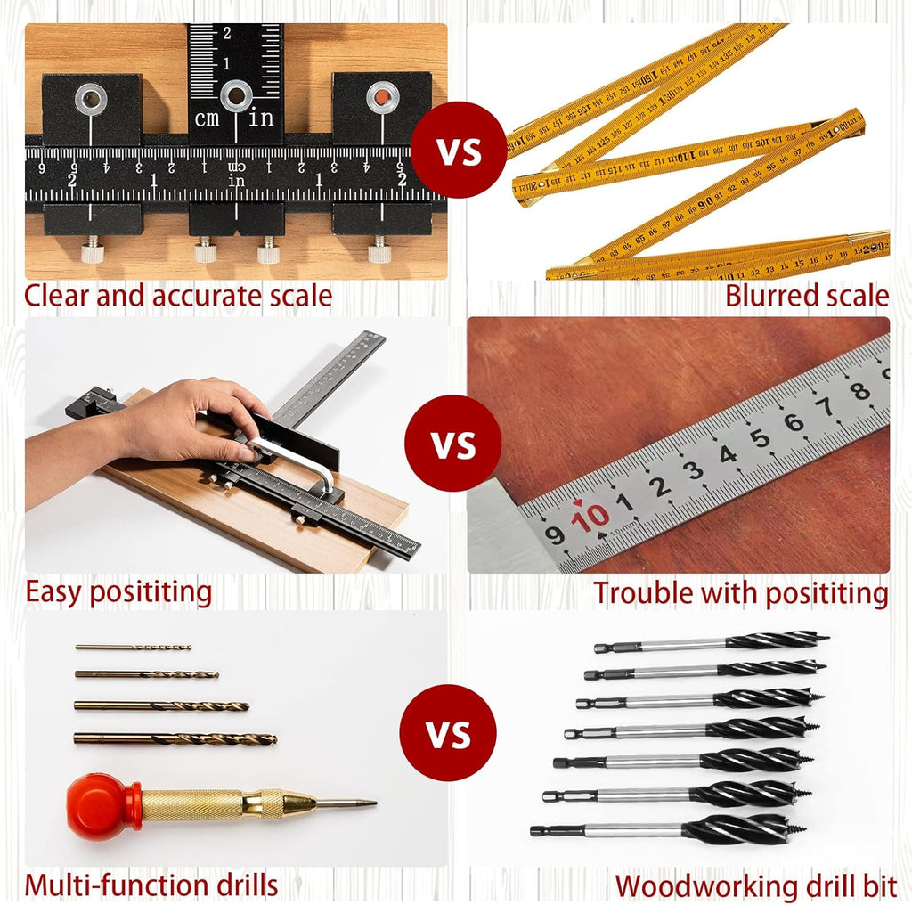 Cabinet Hardware Jig Tool Set Aluminum Alloy T19733