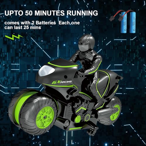 Green 2.4GHz Remote Control Motorcycle F21644