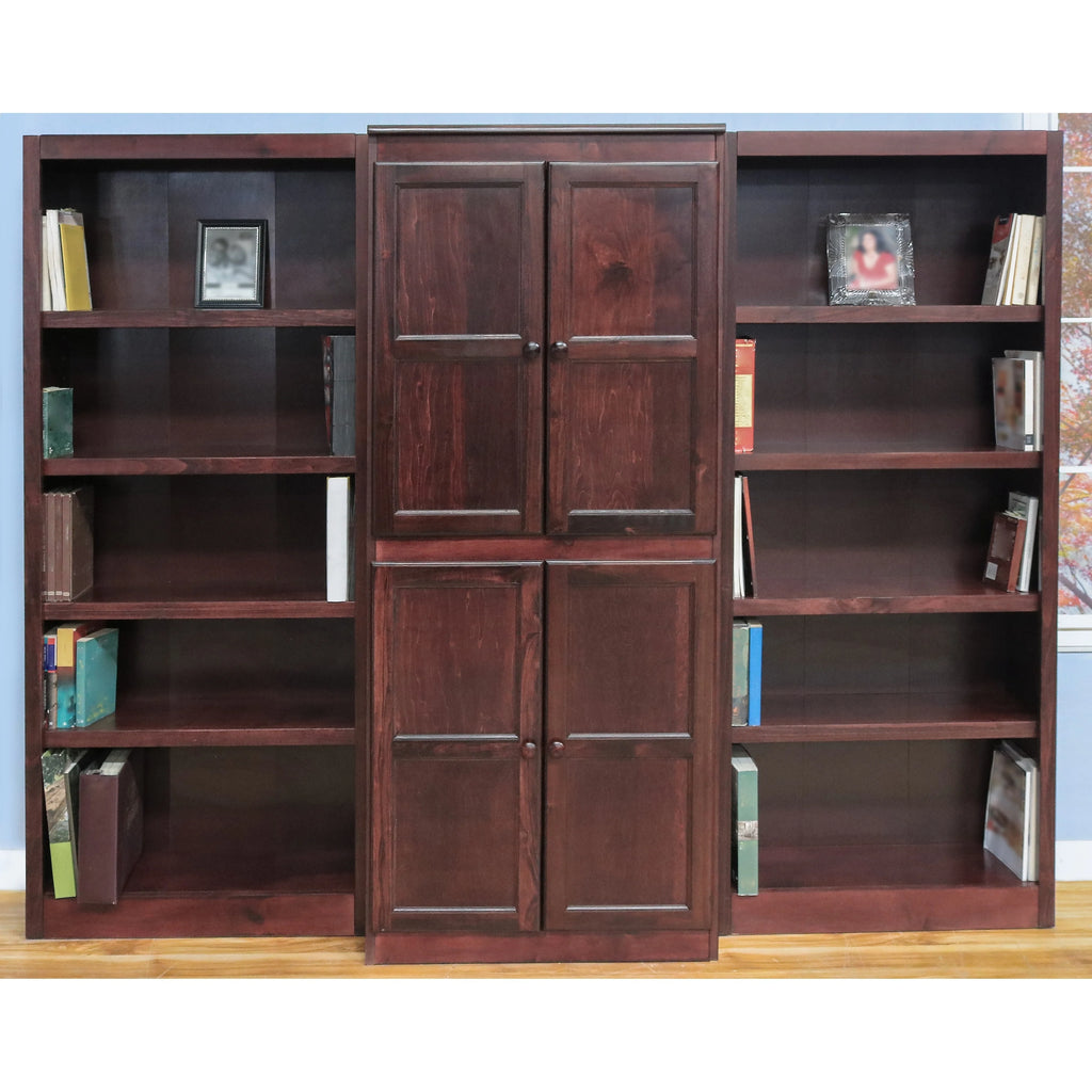 3-Piece Wall and Storage System, 15 Shelves Oak Finish E438440