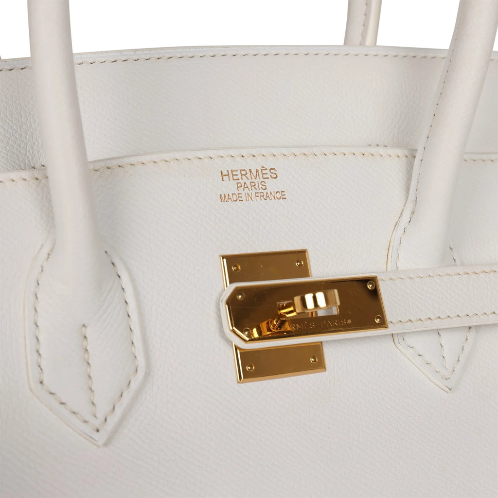Pre-owned White Epsom Leather Birkin 35 R594138