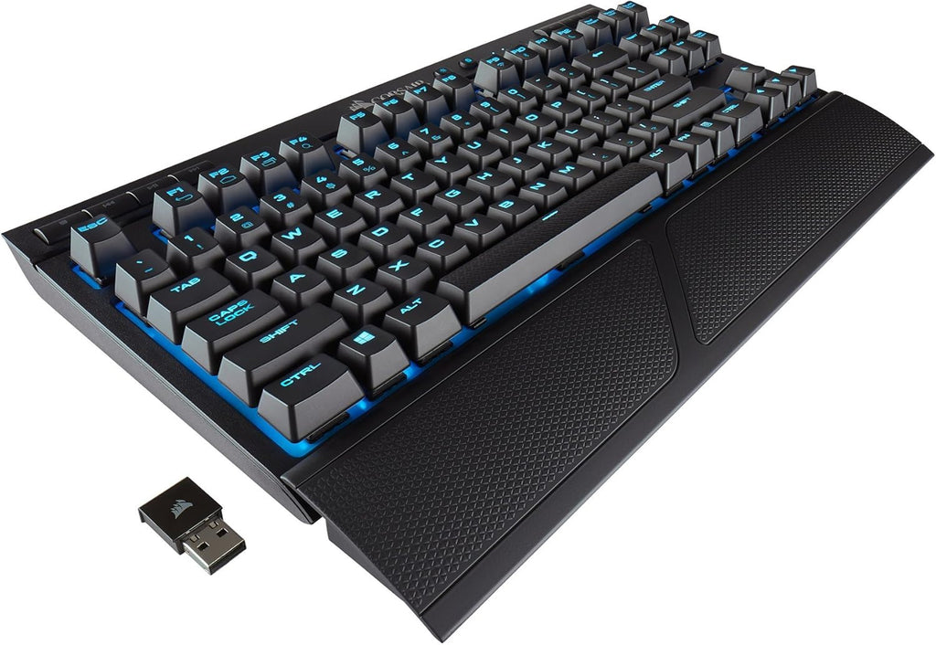 Wireless Mechanical Gaming Keyboard with Blue LED Backlit Cherry MX Red D2946