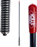 4 Foot Fiberglass 1000 Watt Black CB Radio Antenna with Heavy Duty Stainless Steel Spring R8247