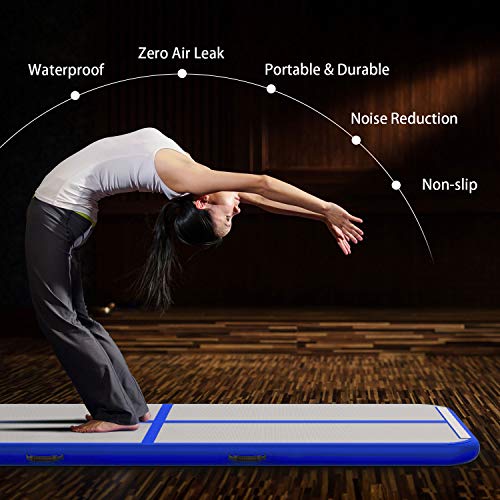 10ft/13ft/16ft/20ft Inflatable Gymnastics Tumbling Track Mat with Electric Air Pump V553