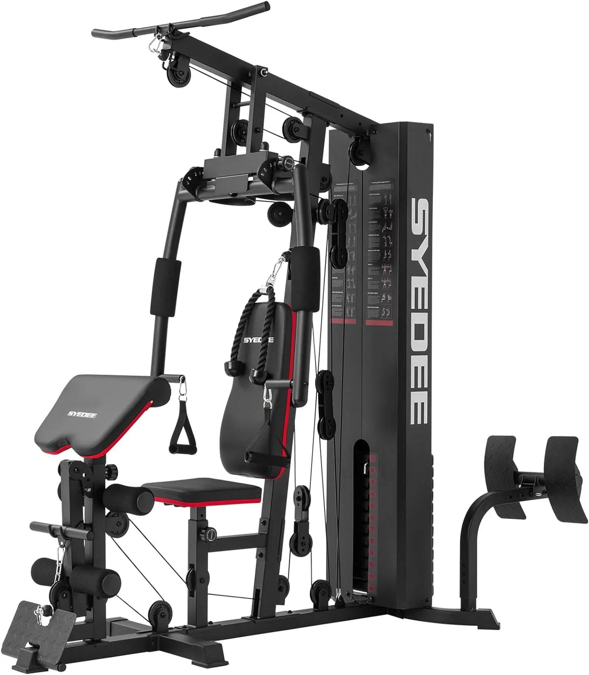Home Gym Station with 150LBS Weight Stack M5877