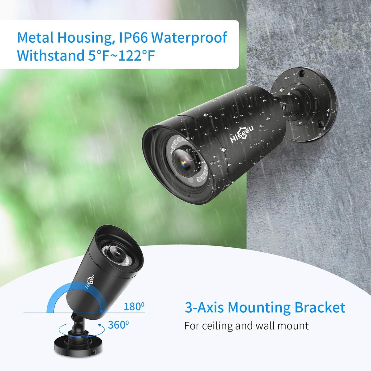 5MP 8 Channel Security Camera System with 3TB Hard Drive Q437921