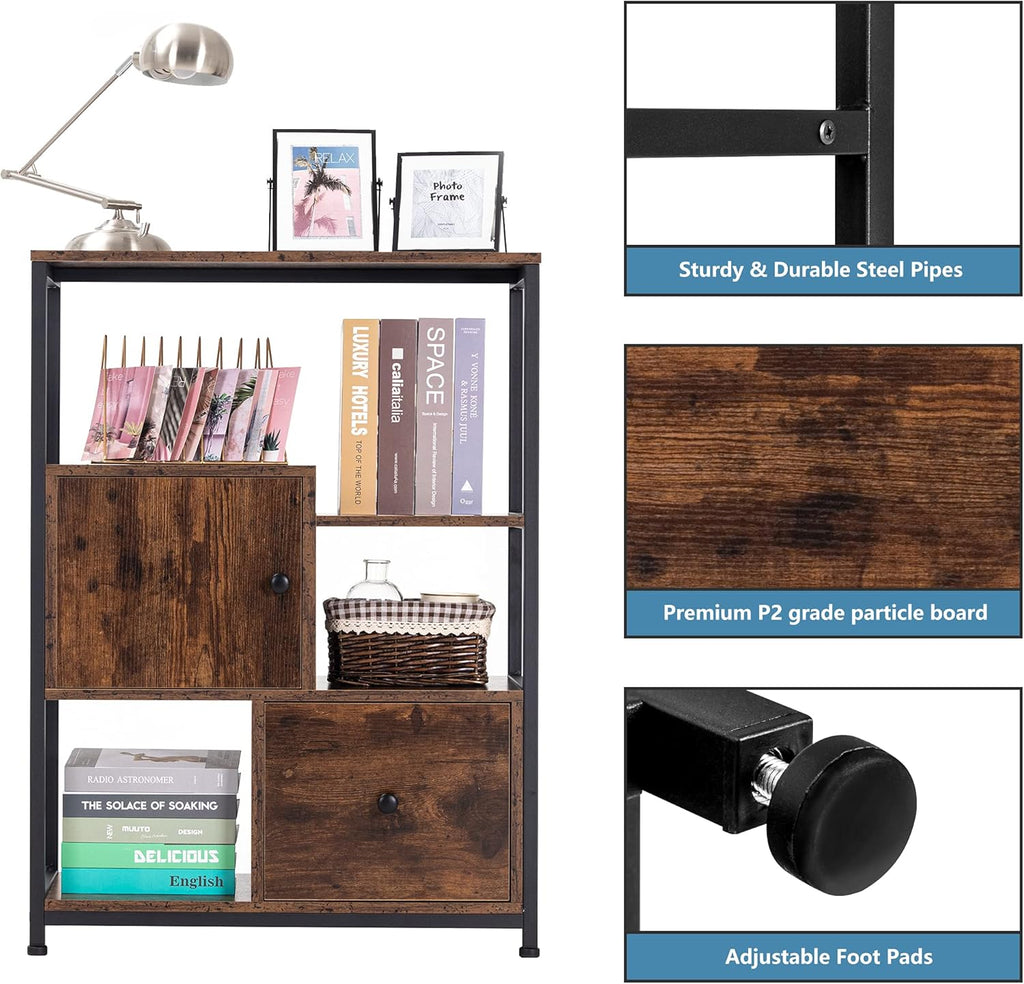 Storage Cabinet with Open Shelf and Drawer B451545
