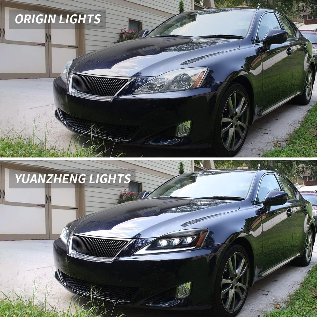 Full LED Amber Reflector Headlights & Red Taillights Assembly T9667