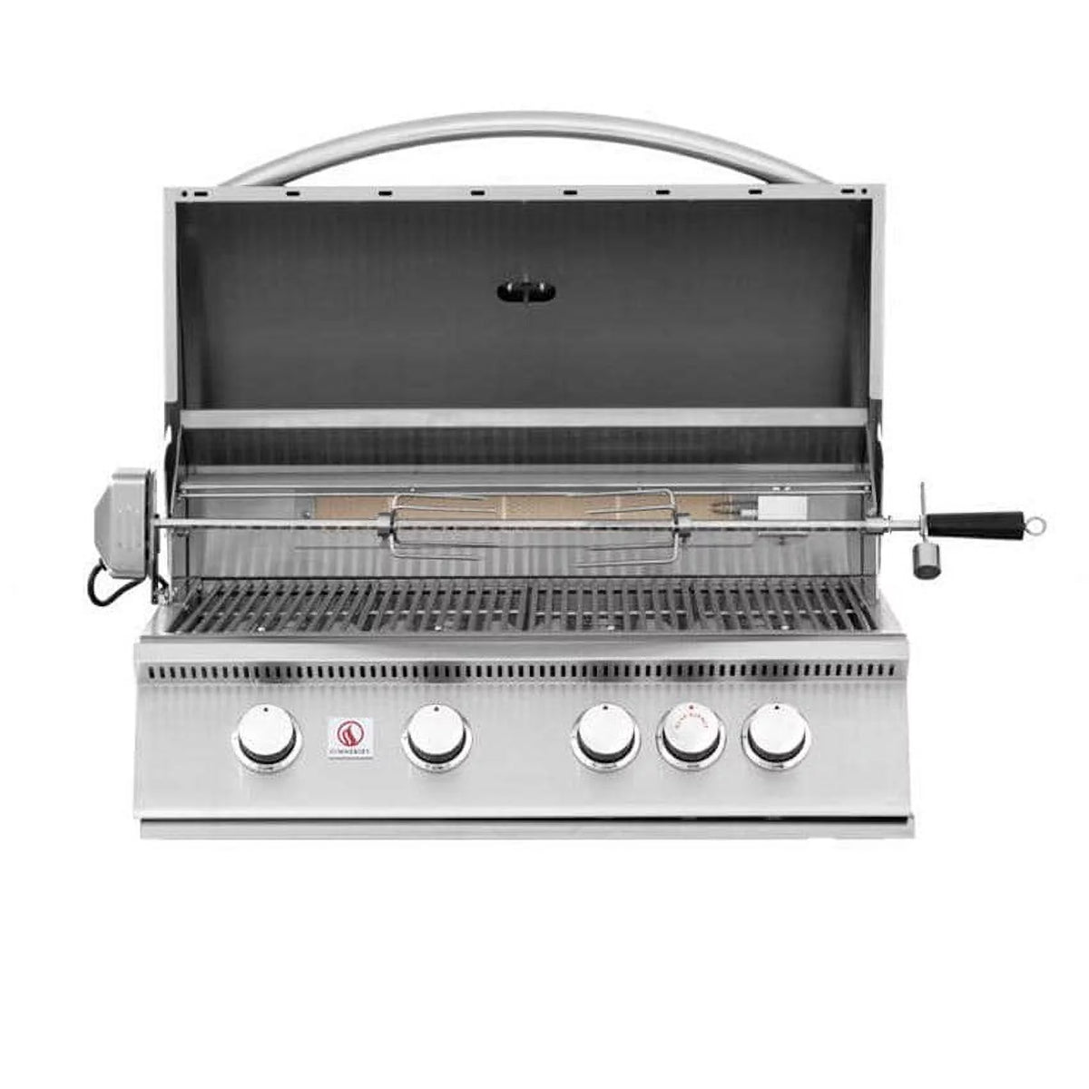 32-Inch 4-Burner Built-In Propane Gas Grill With Rear Infrared Burner L882256