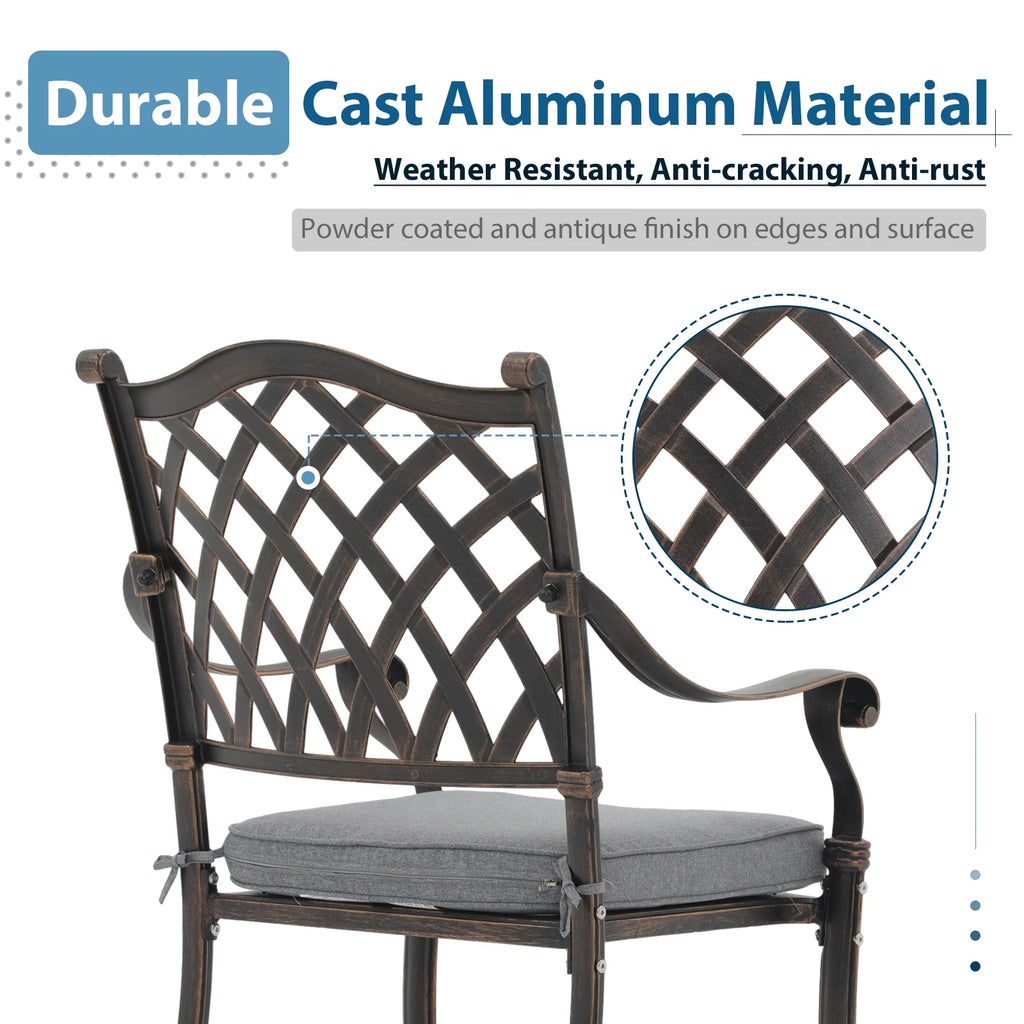 5 Piece Cast Aluminum Patio Dining Set B94078