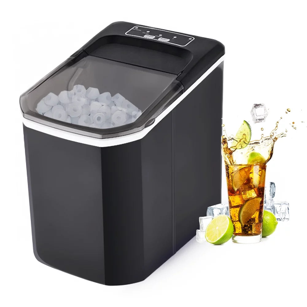 Countertop Ice Maker, 26lbs in 24Hrs, Self-Cleaning Ice Machine with Basket G157