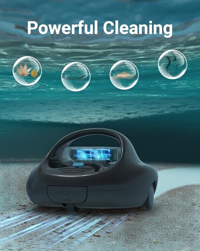 Cordless Robotic Pool Cleaner with 2.5H Fast Charge T404