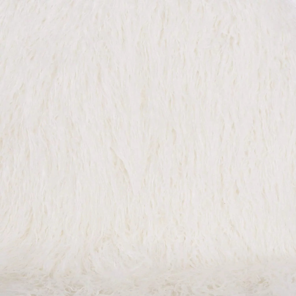 White Faux Fur Accent Chair Q2640