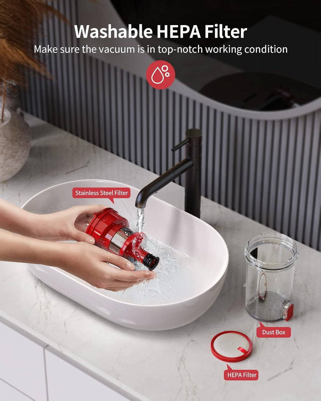 Cordless Stick Vacuum Cleaner with Detachable Battery P140