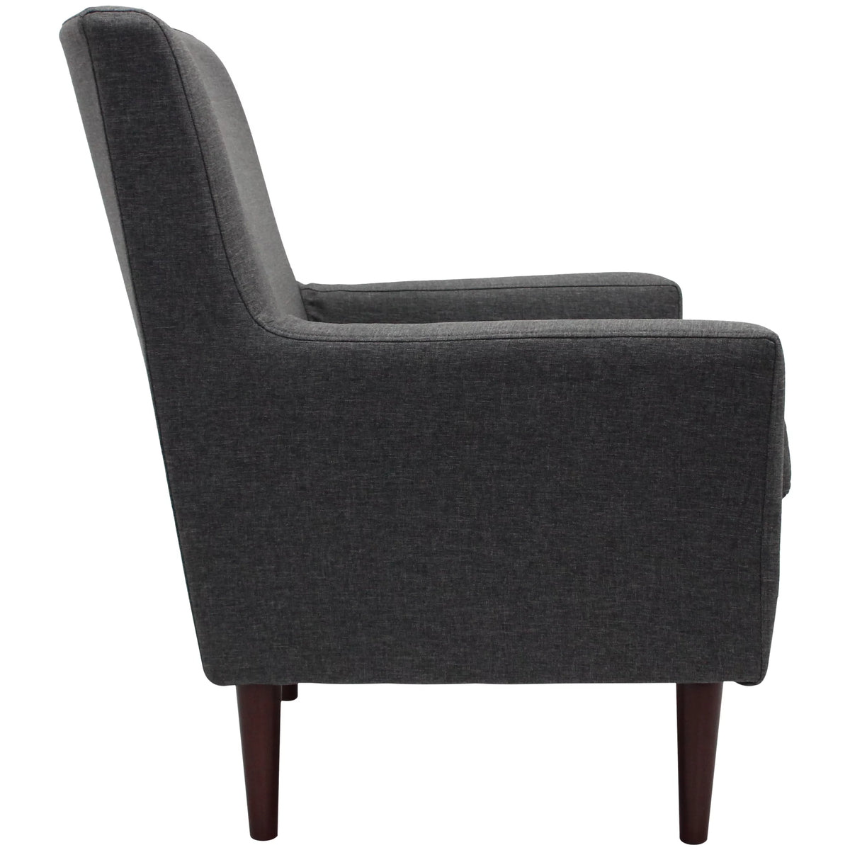 Navy Polyester Fabric Arm Chair T64105