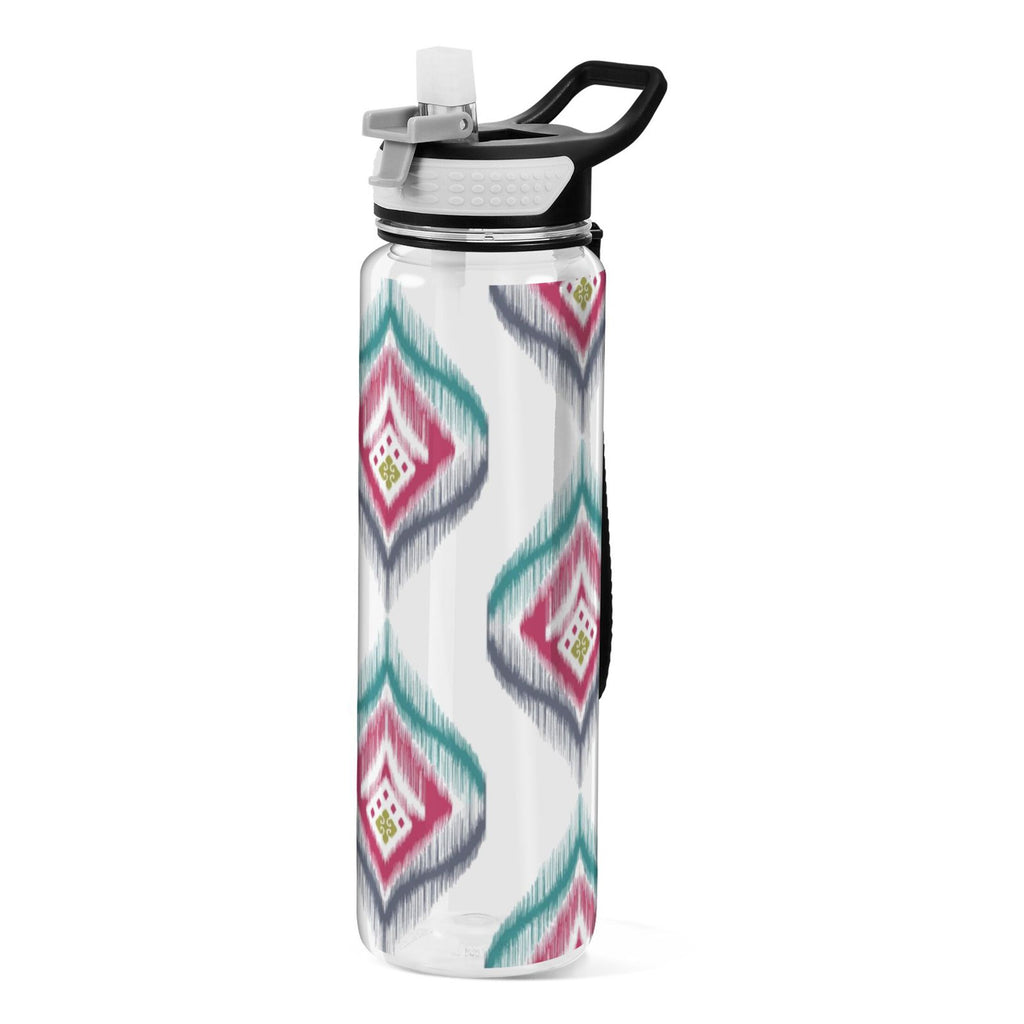 Clear 32oz Tritan Sports Water Bottle with Straw Q913009