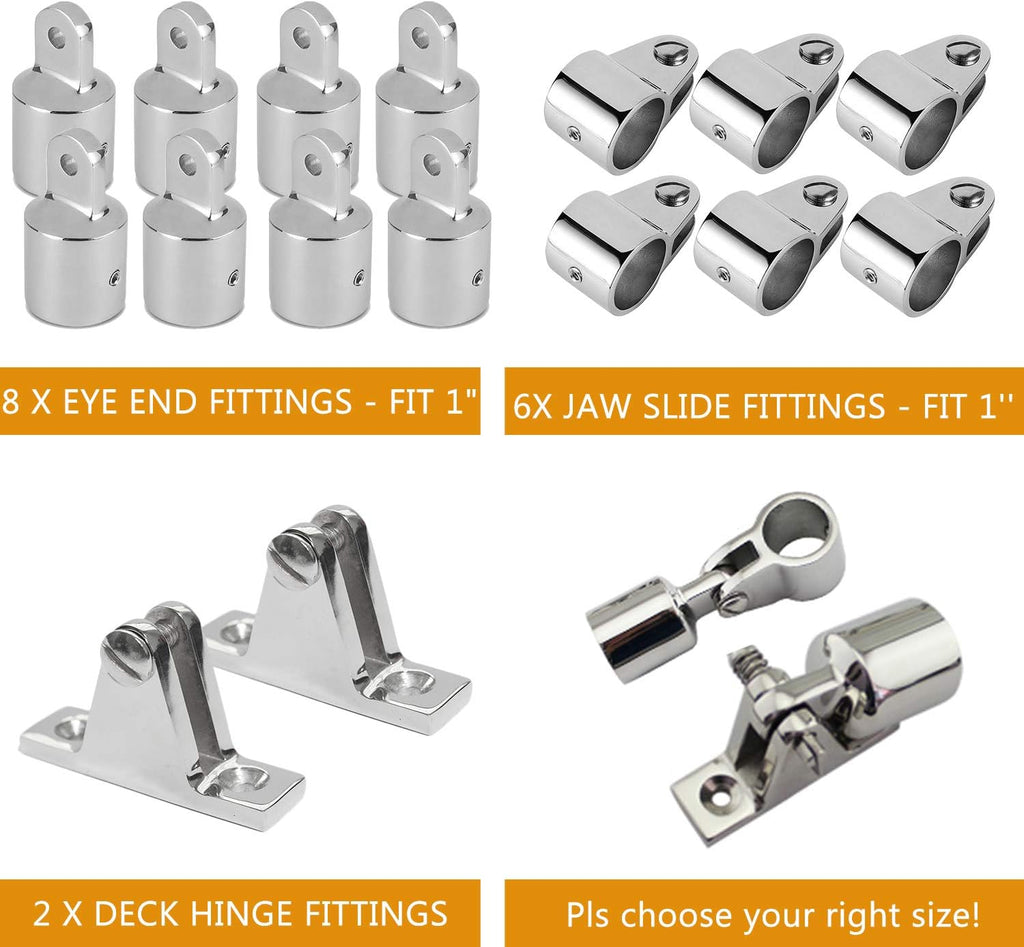 16 Set Stainless Steel Boat Hardware Fittings Z815