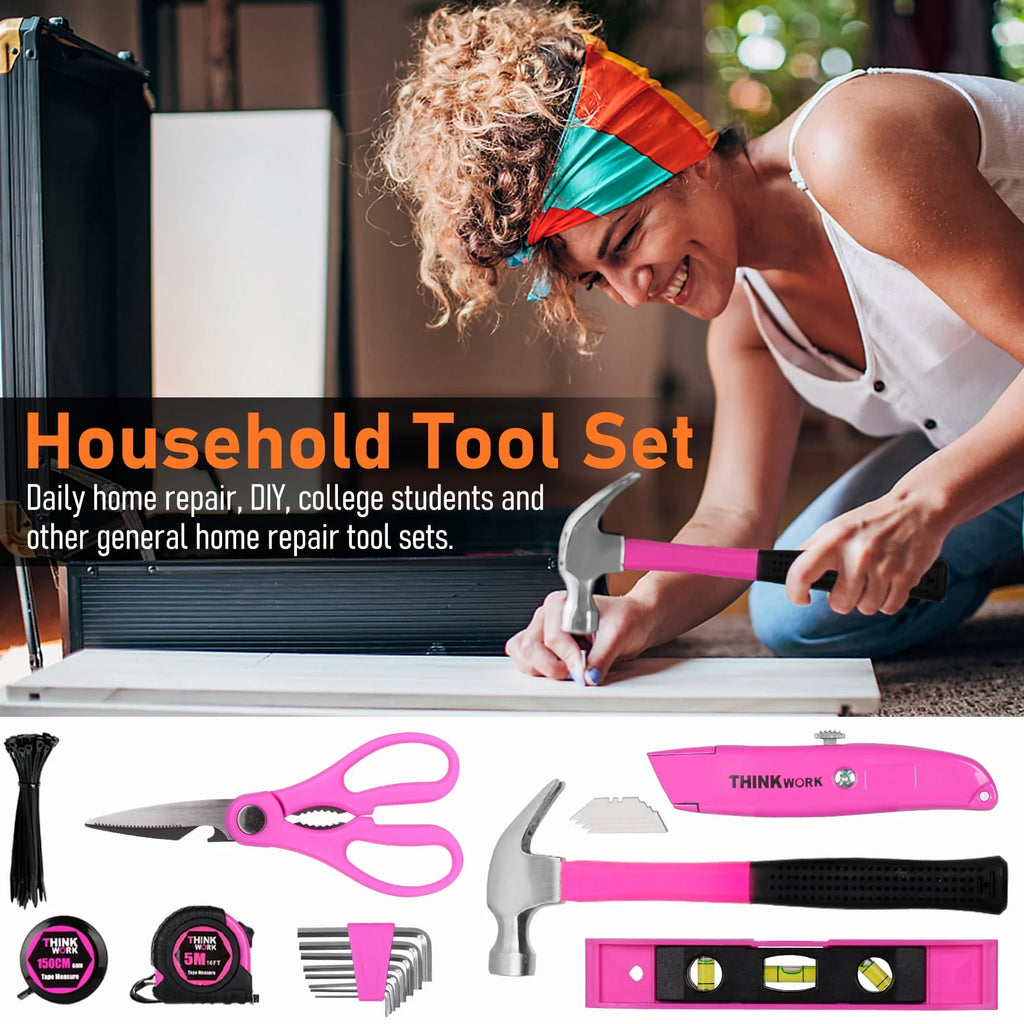 Pink 207 Piece Portable Tool Set L95022