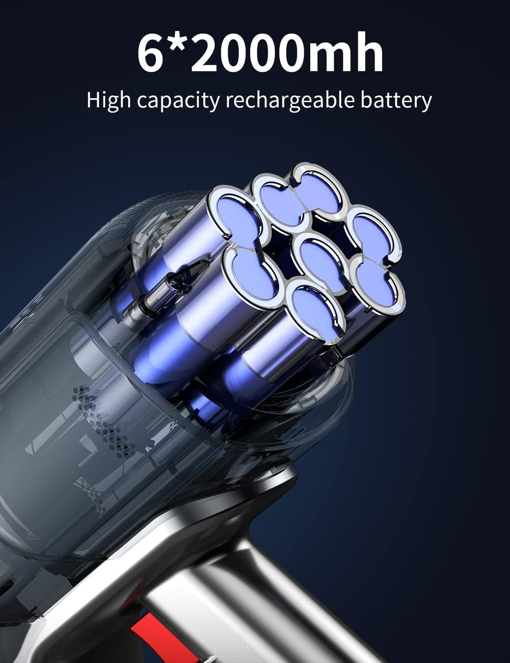 Cordless Stick Vacuum with 25Kpa Suction, 40min Runtime K336486